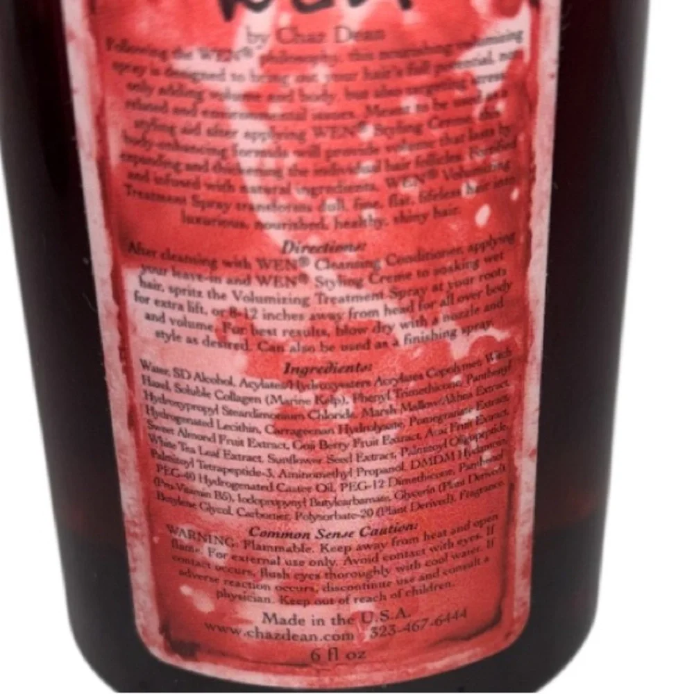 Wen Volumizing Treatment Spray 6 oz and Finishing Treatment Creme 4 oz